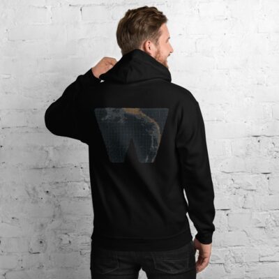 WONDER – Antártida – Sudadera negra con capucha