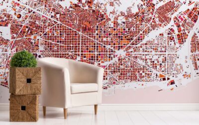 Mural de la ciudad de Barcelona