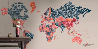 World Map with Literal Translations