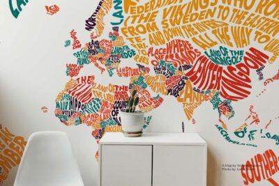 World Map with Literal Translations