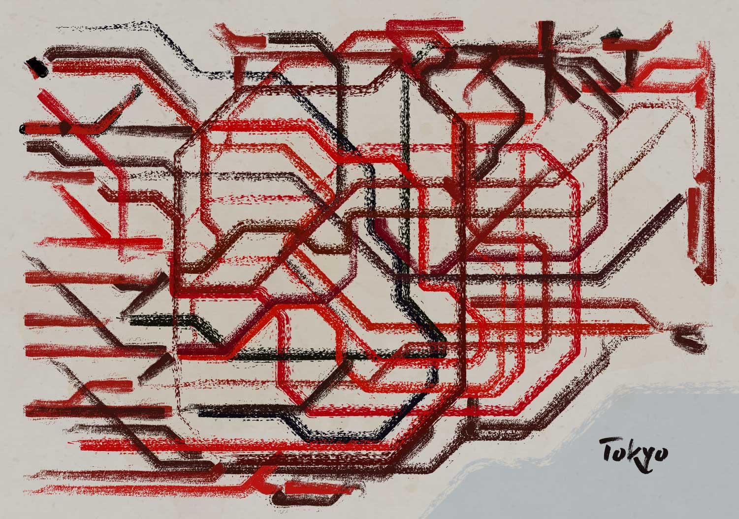 Mural Zen del Metro de Tokyo - Image 2