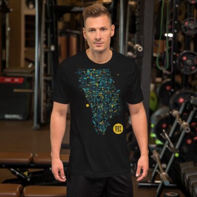 MANHATTAN LA NUIT – Camiseta de manga corta unisex