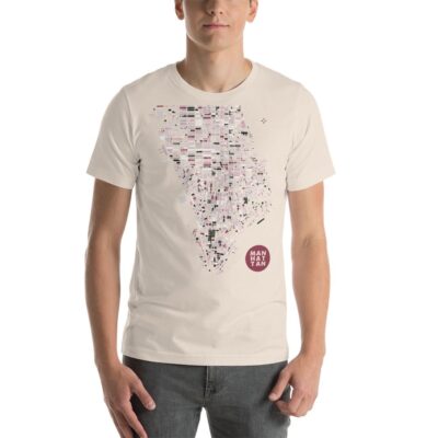 MANHATTAN SAKURA – Camiseta de manga corta unisex