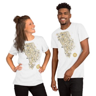 MANHATTAN GOLDEN – Camiseta de manga corta unisex
