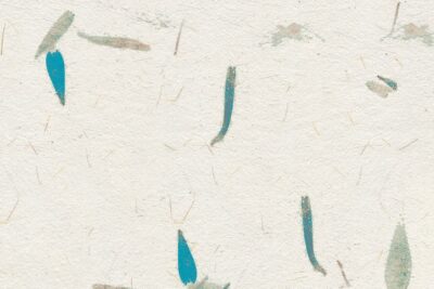 Papel de arroz con pétalos azules – Papel Pintado