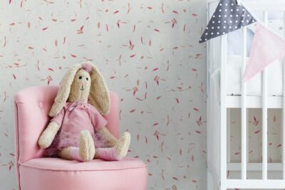 Papel de arroz con pétalos rosas – Papel Pintado