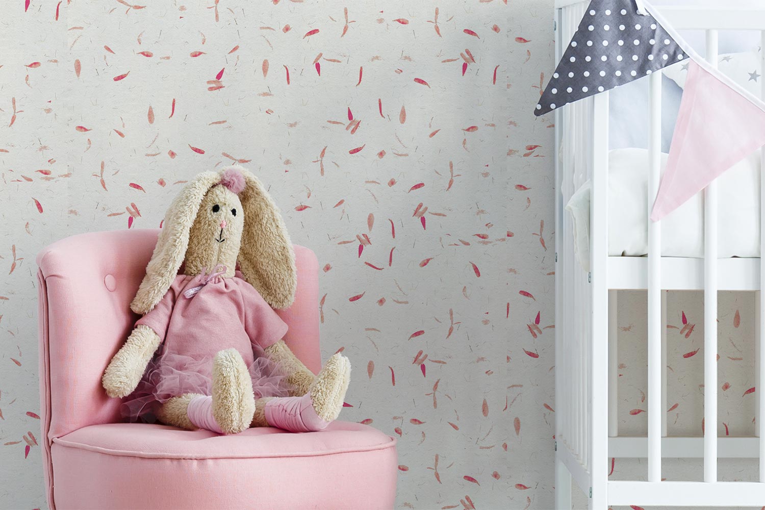 Papel de arroz con pétalos rosas - Papel Pintado - Image 2