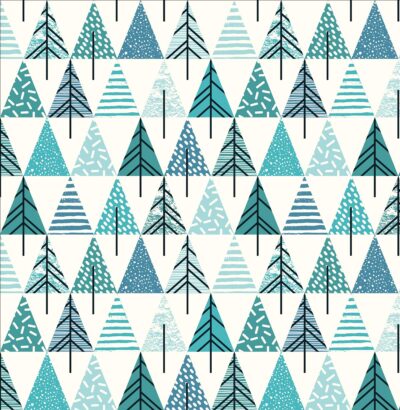 Bosque geométrico – Vinilo o Papel pintado nórdico
