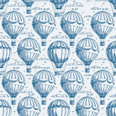 Globos Aerostáticos Retro- Vinilo para muebles