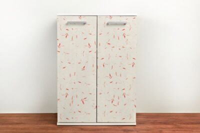 Papel de arroz con pétalos rojos – Vinilo para muebles