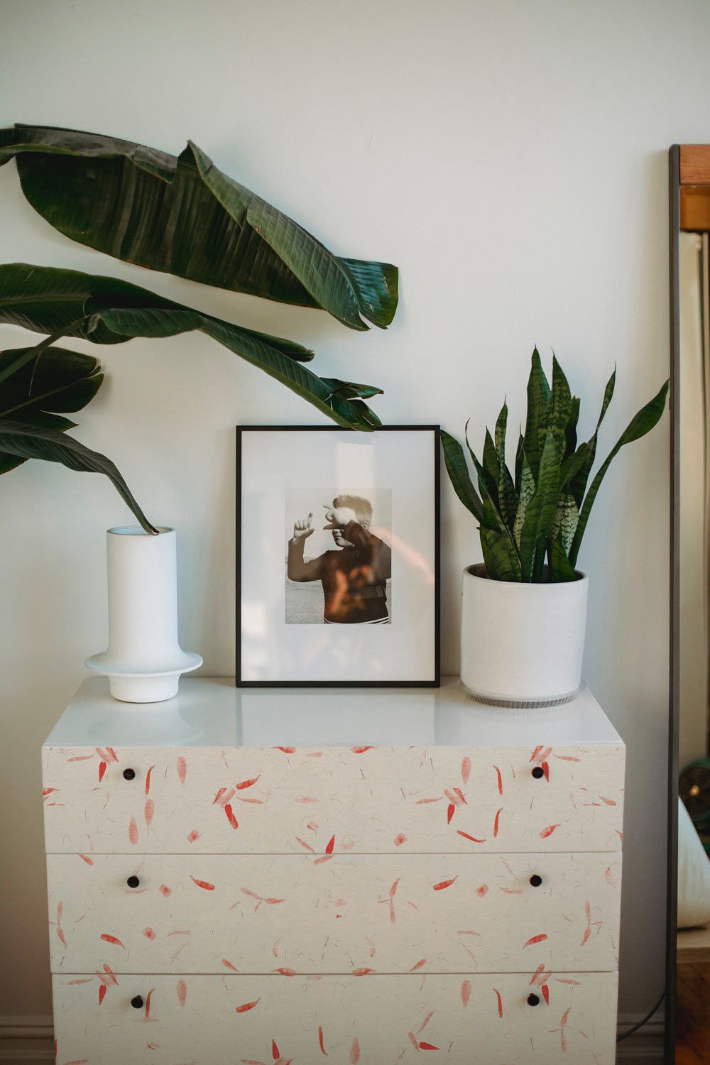 Papel de arroz con pétalos rojos - Vinilo para muebles - Imagen 3