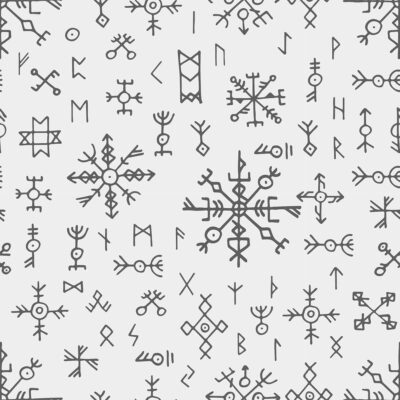 Runas Vikingas – Vinilo o Papel pintado nórdico